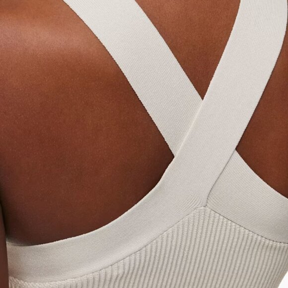 NWOT Aritzia BABATON Sculpt Criss Cross Tank BURGUNDY XS - Picture 6 of 10